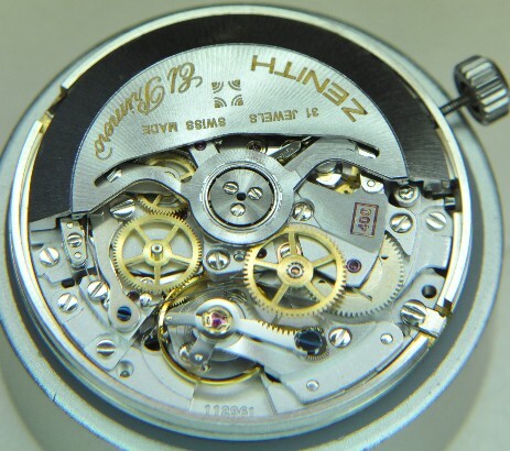 Zenith El Primero movement after servicing at Genesis Watchmaking